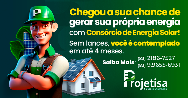 Consórcio de energia solar com a Projetisa Engenharia