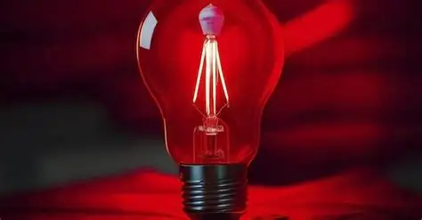 lâmpada vermelha